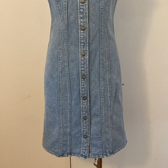 Lee Sleeveless Light Denim Mini Dress Size XS - Picture 5 of 14